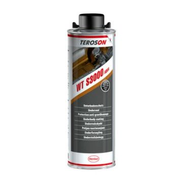 TEROSON WT S3000 AQUA, melna, 1 l pudele