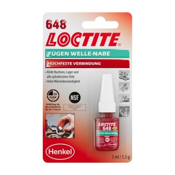 LOCTITE 648, 5 ml blistera iepakojumā