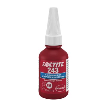 LOCTITE 243, zils, 5 ml blistera iepakojumā